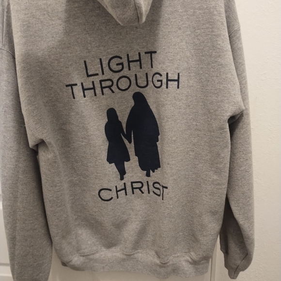 EcoSmart Gray Hoodie with Drawstrings - Picture 4 of 4